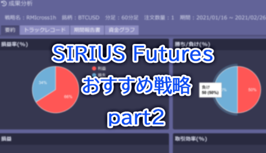 SIRIUS Futures おすすめ戦略 -part２-